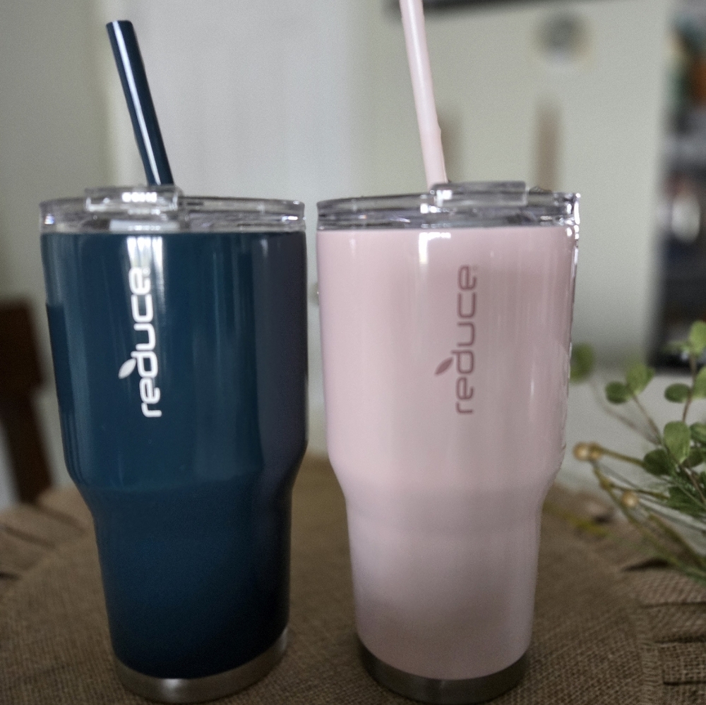 Reduce Insulated Tumblers Set - Teal and Pink